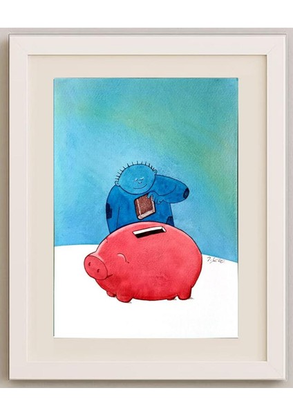 Taeyong Kang 29X21CM Orijinal Karikatür Tablo fırsatları