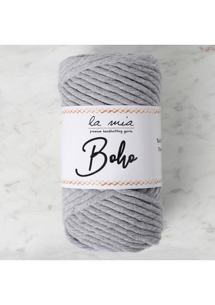 La Mia Boho Gri Büküm Makrome Ipi - L031 - 33986