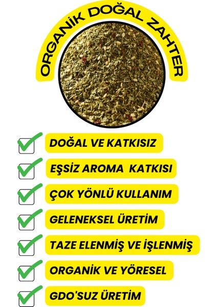 Organik Zahter - (Yeni Mahsül,yöresel) 75GR fırsatları