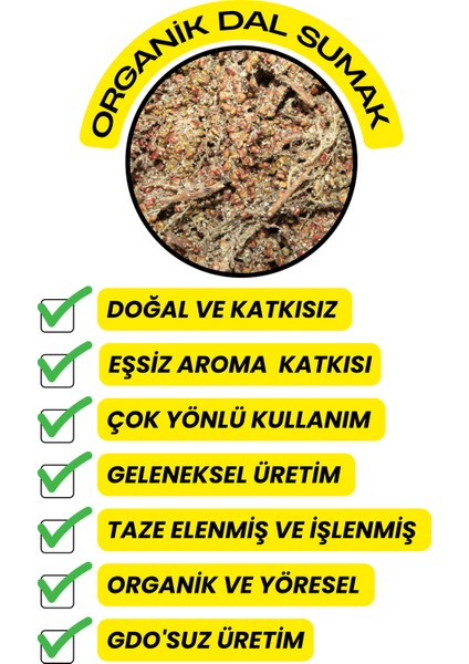 Organik Çöplü Sumak - (Taze,katkısız) 1000GR modelleri