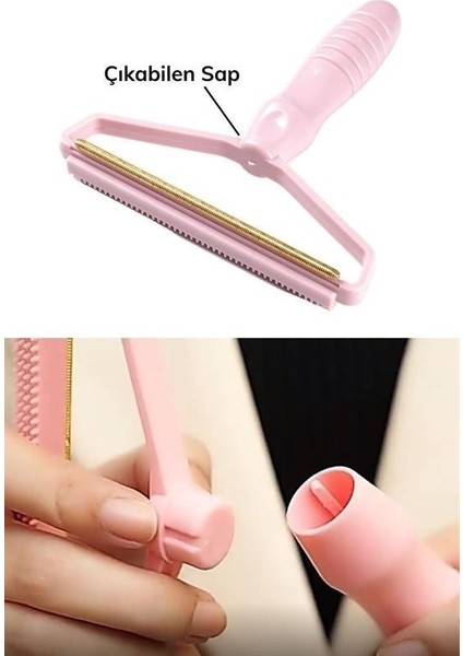 Sıladanal® Çift Taraflı Elbise Kazak Plastik Kumaş Tüy Alma ve Tiftik Temizleyici Toplayıcı Taşınabilir modelleri