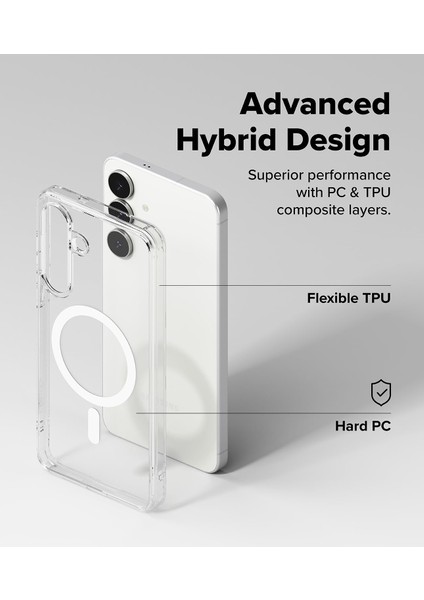 Samsung Galaxy S24 Fe Uyumlu Sararmaz Magsafe Özellikli Kamera Koruma Çıkıntılı Şeffaf Kılıf fırsatları