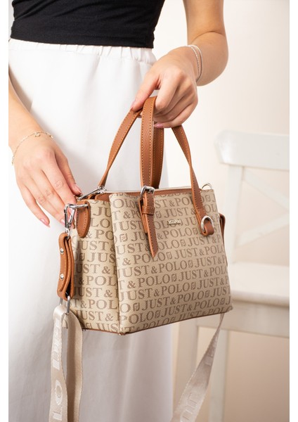 Orijinal Just Polo Collection 3 Bölmeli Lüks Yumuşak Deri Ayarlanabilir Çapraz Askılı Omuz Çantası modelleri