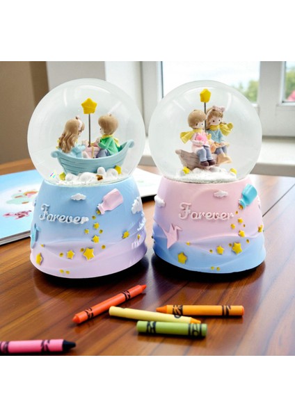 Hediyelik Kar Küresi Büyük Boy Kurmalı Kar Küresi 1 Adet