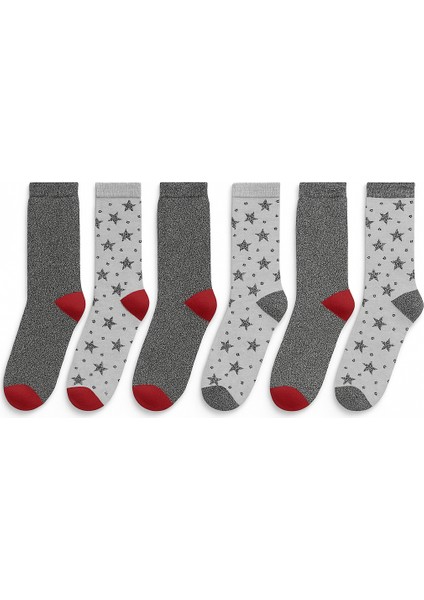 6'lı Termal Havlu Kadın Çorap Seti – Pamuklu, Sıcak Tutan, Yumuşak ve Rahat