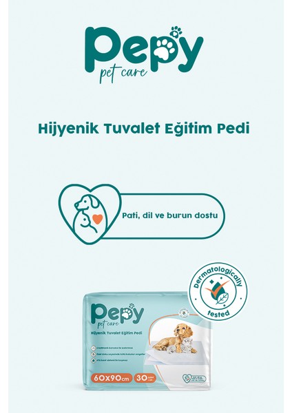 Çiş Pedi Yatak Koruyucu 60X90CM 2 Paket 60 Adet + Evcil Hayvan Temizleme Mendili 2 Paket 100 Adet fiyatları