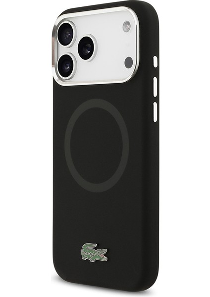 iPhone 17 Pro Max Kılıf Lacoste Lisanslı M-Safeli Ikonik Metal Kamera Çerçeveli Silikon Kapak Siyah fiyatları