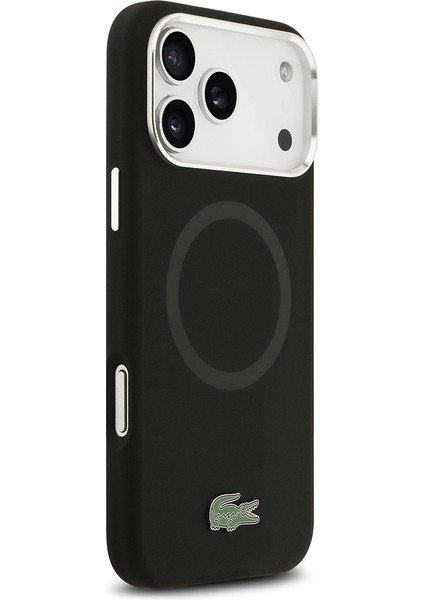 iPhone 17 Pro Max Kılıf Lacoste Lisanslı M-Safeli Ikonik Metal Kamera Çerçeveli Silikon Kapak Siyah fırsatları