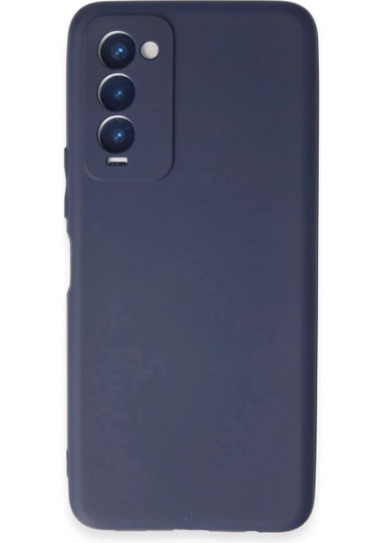 Tecno Camon 18 Kılıf First Silikon - Lacivert (K95)