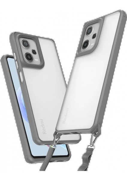 Xiaomi Redmi Note 12 Pro 5g Kılıf Penta Silikon Kılıf - Titan Gri (K95)