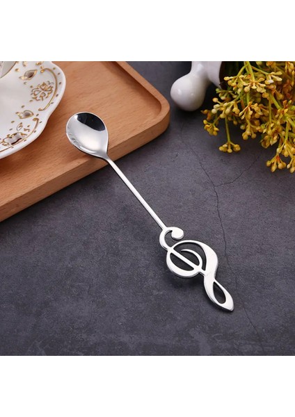 Çay Kahve Kaşığı Paslanmaz Çelik Sol Anahtarı Şeklinde Müzik Nota Tasarım ( 6 Adet) fiyatları