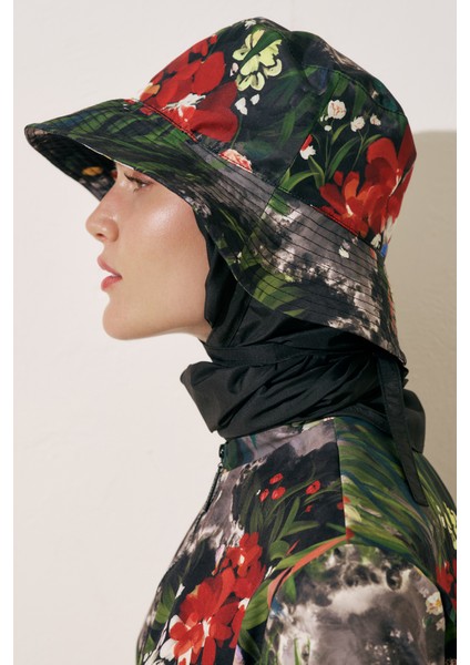 Eşarp Detaylı Bucket Şapka Dark Garden fırsatları