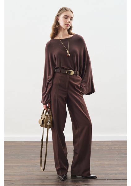 Pelerin Tarz Bluz Acı Kahve fiyatları