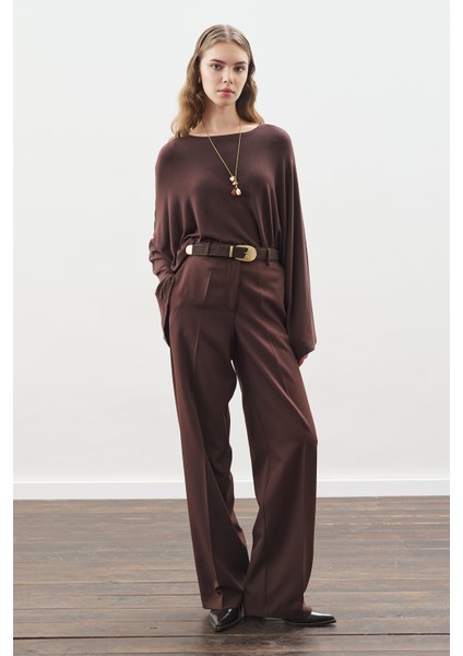 Pelerin Tarz Bluz Acı Kahve modelleri