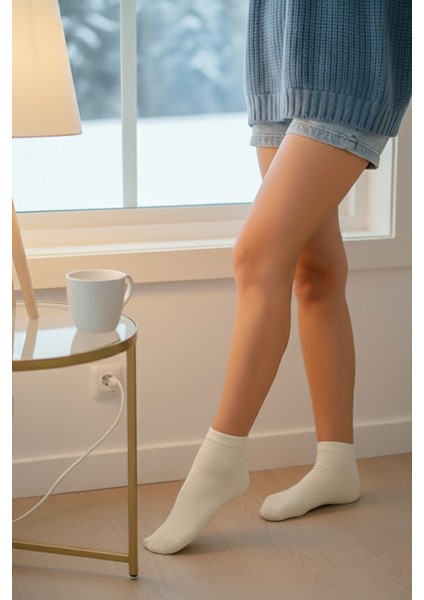 Kadın Bambu Patik Çorap 785 Ekru 6'lı Paket fırsatları