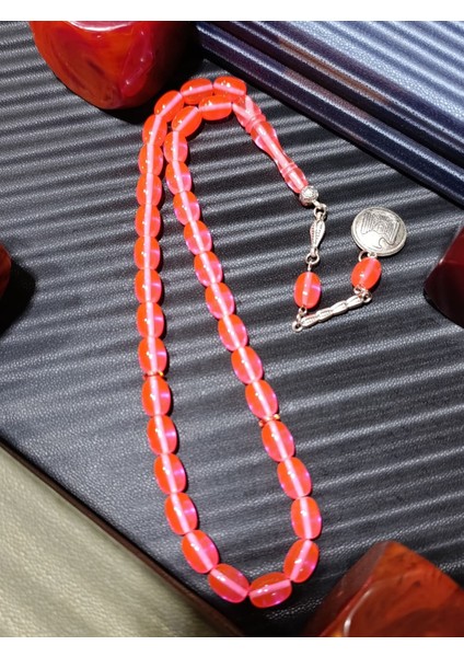 Toz Kehribar Tesbih Pembe Renk fiyatları