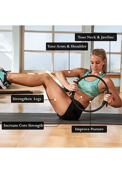 40 cm Pilates Çemberi Plates Halkası Spor Egzersiz Aleti Özel Tutmalı Model indirimleri
