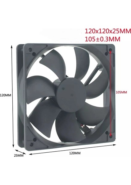 Fan 120X120X25 24V 2p Dc 2 Uçlu fiyatları