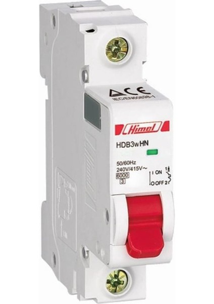 1 Kutup 4,5ka B Tipi 2A Otomatik Sigorta