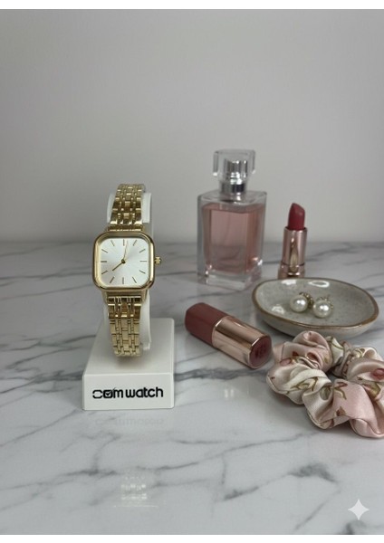 Minimal Kare Kadran Çelik Kordon Retro Kadın Kol Saati fiyatları