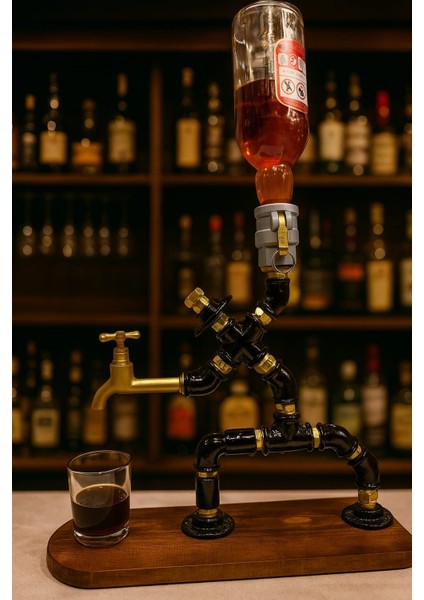 Can Nalburiye Saki Adam (Içki Musluğu) Viski,şarap,rakı Şişelerine Uyumlu