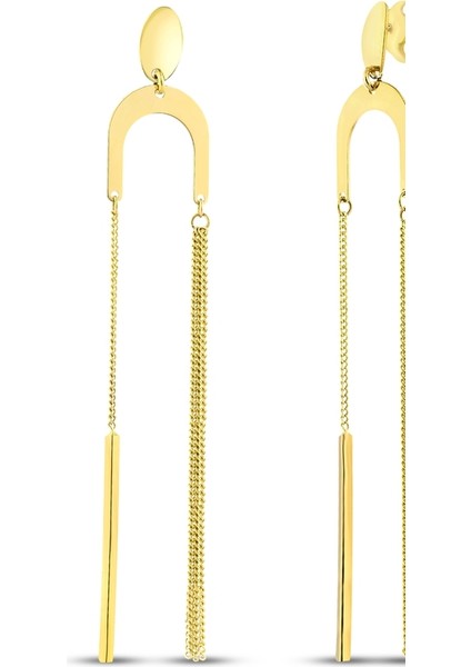 Tasarım Altın Küpe - 14K fiyatları