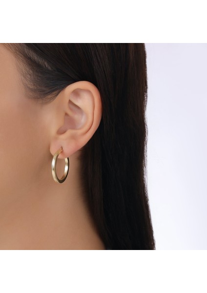 Altın Halka Küpe - 14K modelleri