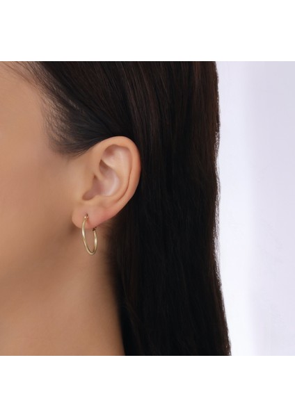 Altın Halka Küpe - 14K modelleri