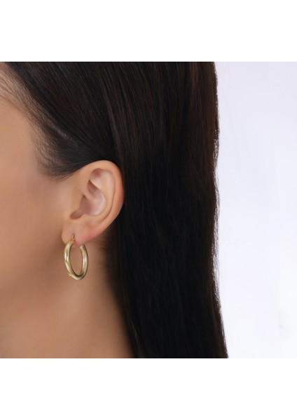 Altın Halka Küpe - 14K modelleri