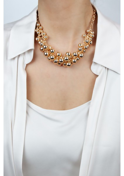 Gold Renk Salkım Kolye modelleri