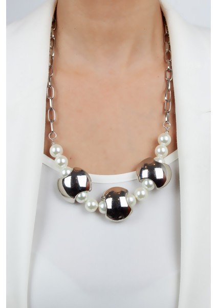 Inci Detay Gümüş Renk Uzun Kolye fiyatları