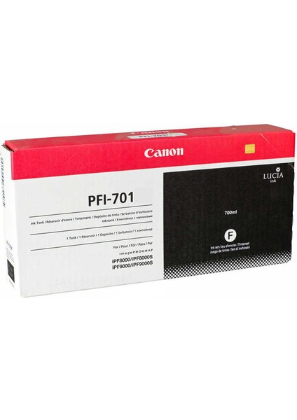 PFI-701MBK-0899B005 Mat Siyah Orijinal Kartuş