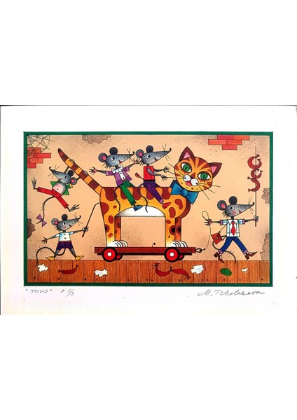 Maya Tcholakova 29X21CM Orijinal Karikatür Tablo modelleri