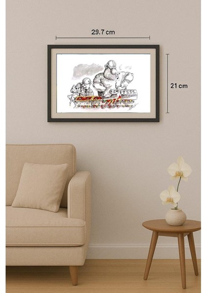 Sergey Savilov 29X21CM Orijinal Karikatür Tablo fiyatları
