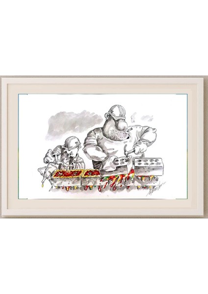 Sergey Savilov 29X21CM Orijinal Karikatür Tablo fırsatları