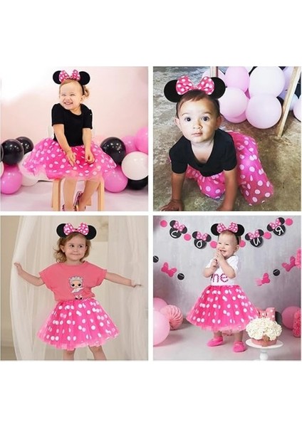 Pembe Fiyonklu Minnie Mouse Tacı Mini Kulak fiyatları