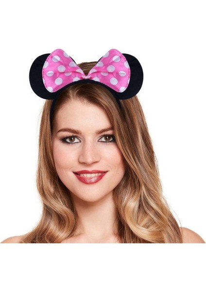 Pembe Fiyonklu Minnie Mouse Tacı Mini Kulak indirimleri
