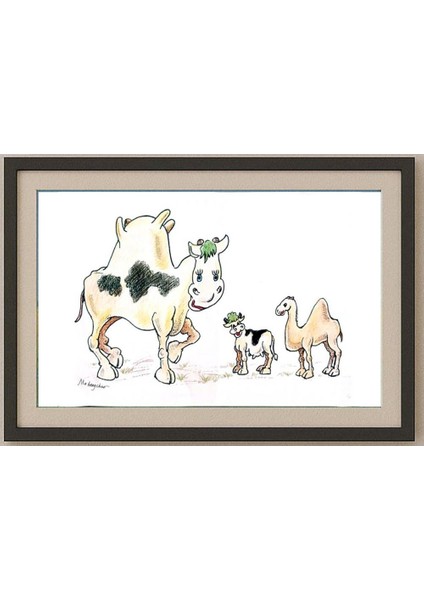 Ma Heng Chao 29X21CM Orijinal Karikatür Tablo