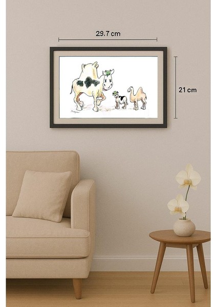 Ma Heng Chao 29X21CM Orijinal Karikatür Tablo fiyatları