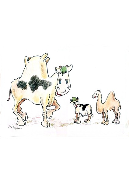 Ma Heng Chao 29X21CM Orijinal Karikatür Tablo modelleri