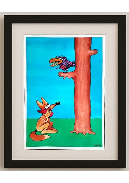 Ramin Rezaie 29X21CM Orijinal Karikatür Tablo