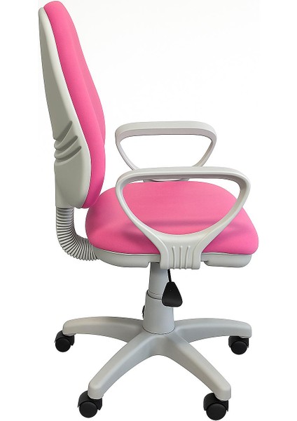 Dole Gri Gövde/pembe Döşemeli Ofis Büro Sekreter Bilgisayar Çalışma Koltuğu Sandalyesi fiyatları