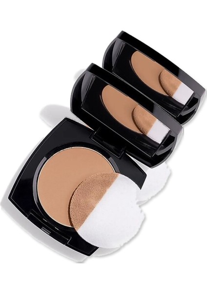 Flawless Mat Görünüm Veren Sıkıştırılmış Pudra - Medium Deep Ikili Set