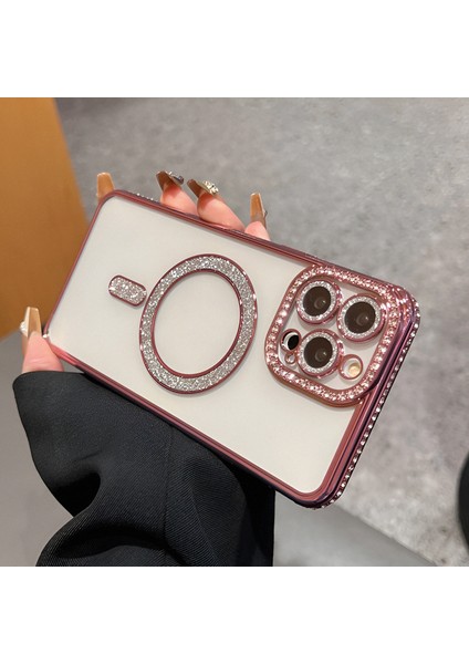 Iphone 17 Uyumlu Şeffaf Taşlı Magsafe Özellikli Kılıf indirimleri