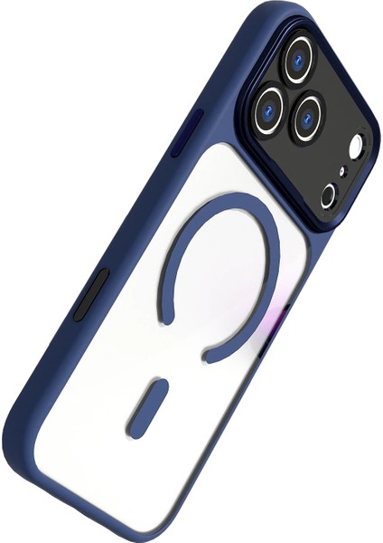 Apple iPhone 17 Pro Hazar Magsafe Kapak - Lacivert modelleri