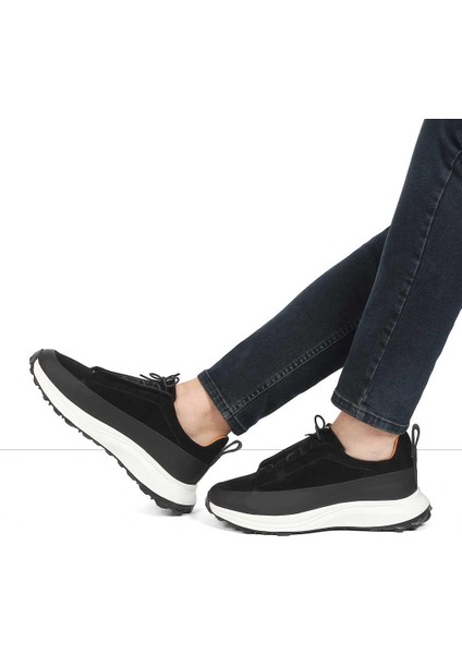 Erkek Siyah Kalın Tabanlı Süet Deri Sneaker fiyatları