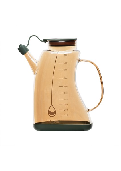 1.1 Litre Borosilikat Cam Yağlık ve Sirkelik Zeytinyağ Şişesi Şeffaf modelleri