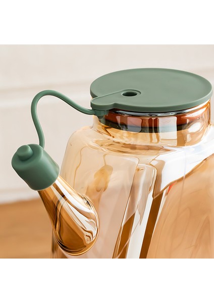 1.1 Litre Borosilikat Cam Yağlık ve Sirkelik Zeytinyağ Şişesi Şeffaf fırsatları