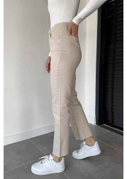 Kadın Yüksek Bel Gabardin Pantolon P-00019044 fiyatları