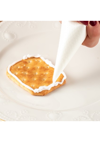 PBT-164 Krema Kek Pasta Süsleme Kullan At Krem Şanti Sıkma Torbası Pastacılık Malzemeleri 50 Adet